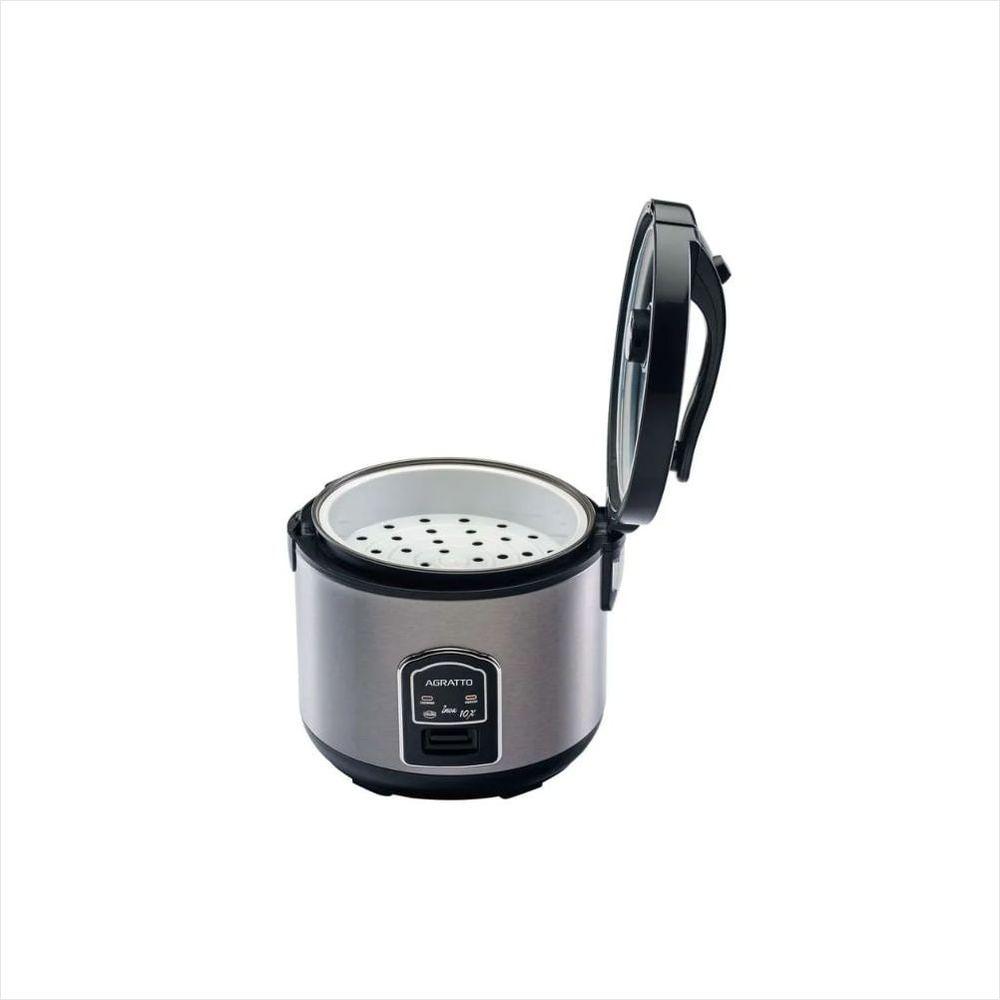 Panela Elétrica de Arroz em Inox e Visor Vidro 10 xícaras 220V Agratto - 2