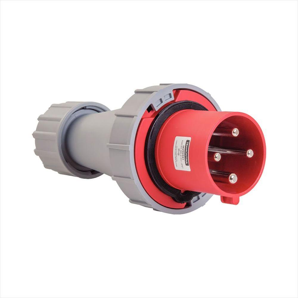 Plugue Móvel Industrial 3P+T 63 A 380-415 Vca 6 H Tramontina - 1