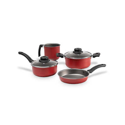 Conjunto Panelas 4 Peças Ruby Vermelho Brinox