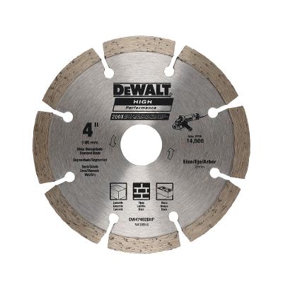 Disco Diamantado 4 105Mm Segmentado - Furo 20Mm Para Uso Em Serra Mármore Dewalt