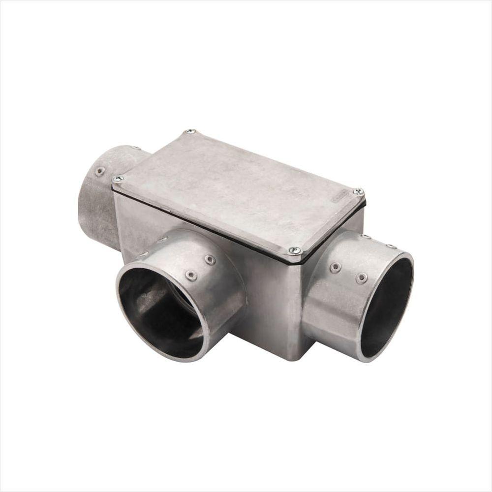 Condulete Tipo T 2.1/2 Fixo Tramontina com Tampa sem Rosca e sem Pintura - 1