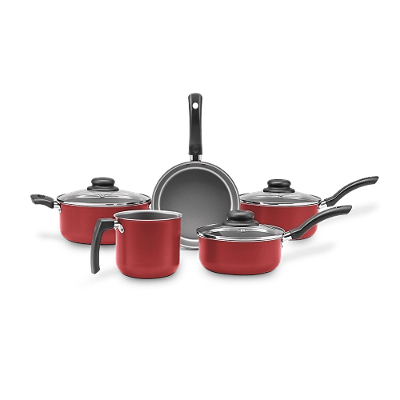 Conjunto Panelas 5 Peças Ruby Vermelho Brinox