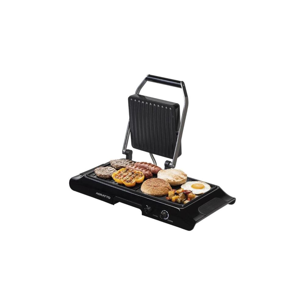 Grill Elétrico Duo Grill Mr Cheff Prensa 1600W 220V Agratto - 3