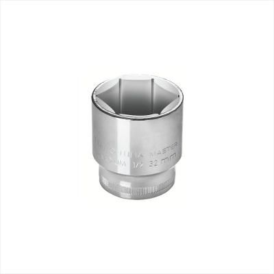 Soquete Sextavado 27 mm Encaixe 1/2 Tramontina Master em Aço Cromo Vanádio com Acabamento Cromado