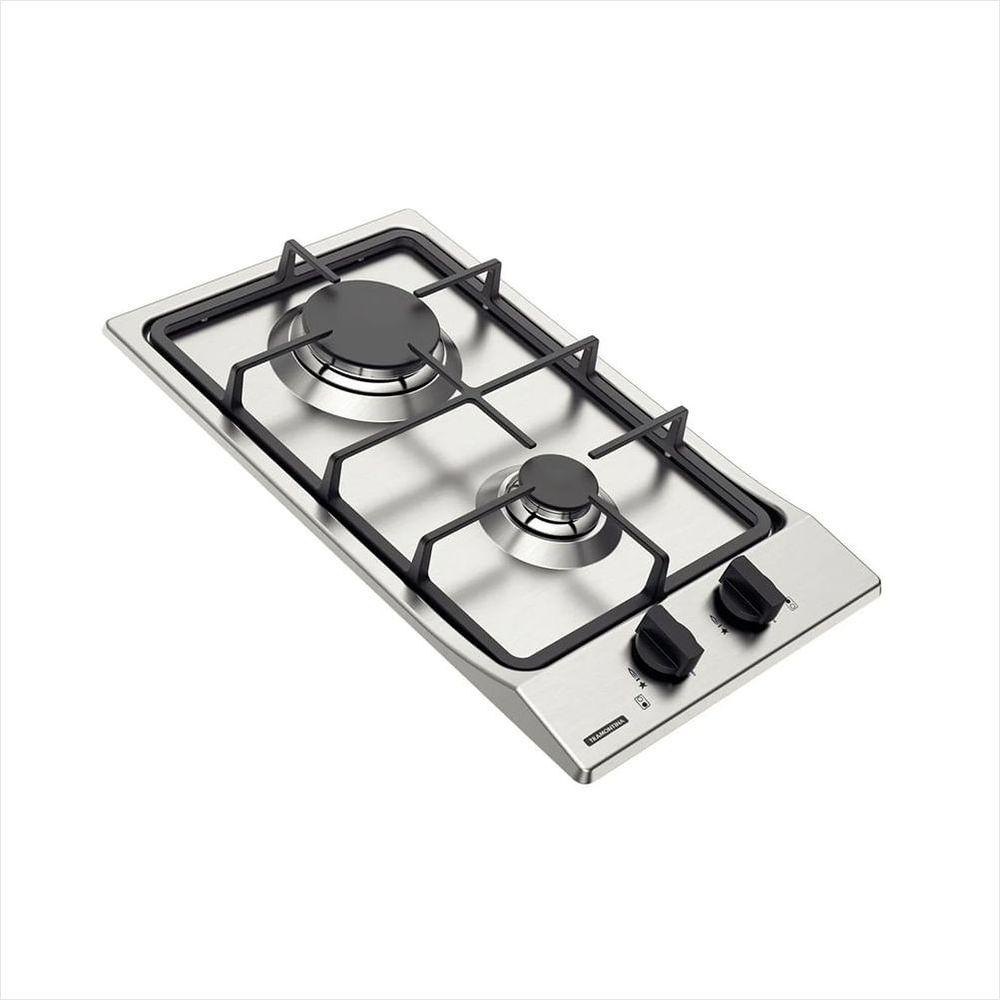 Cooktop de Embutir 2 Bocas a Gás Inox Trempes de Ferro Dominó FF 2GX 30 Bivolt Tramontina - 4