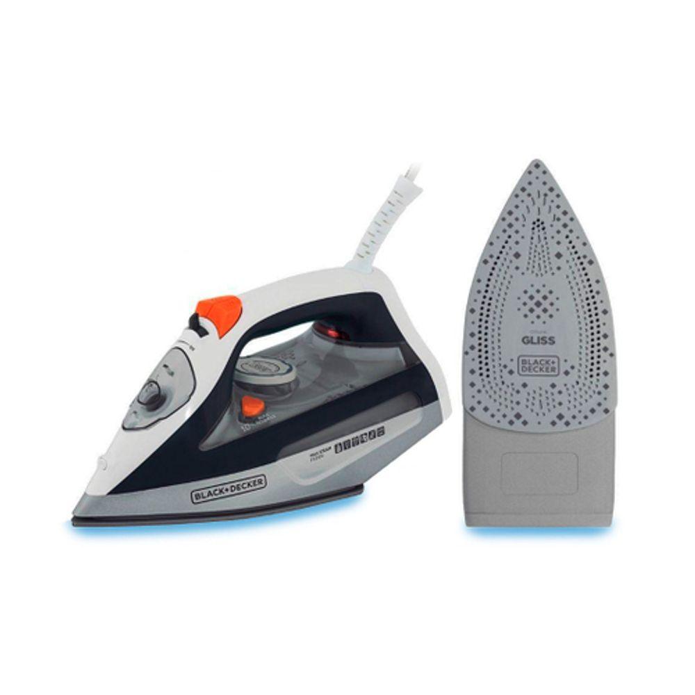 Ferro a Vapor Extra Cerâmica Gliss Preto 220V Black Decker - 1
