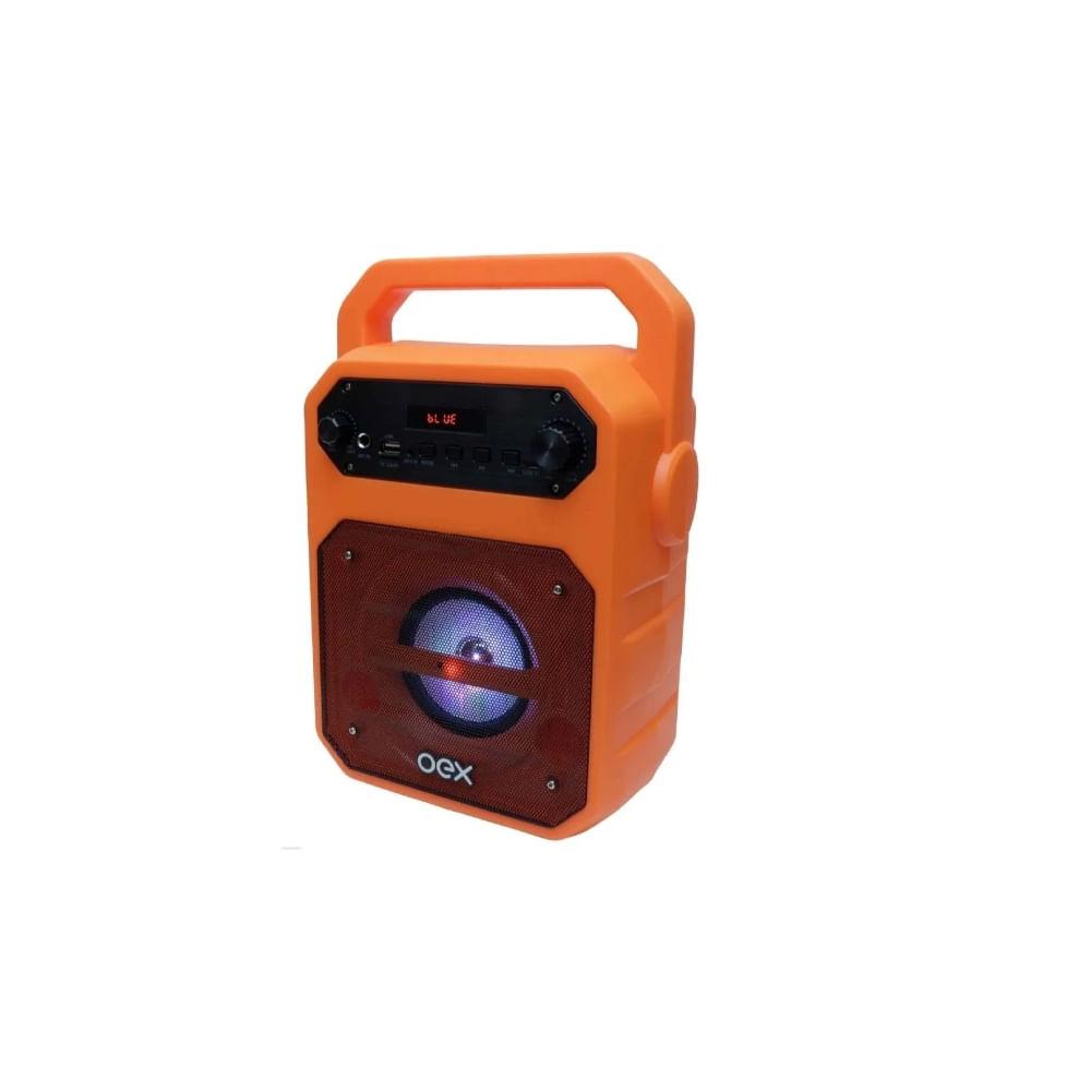 Caixa De Som Bluetooth 90W Oex Fun Sk415 Laranja - 1