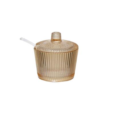 Açucareiro de Vidro Graffiato Âmbar 200 ml