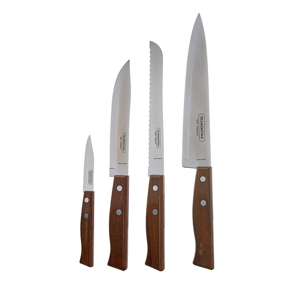 Jogo Facas Inox 4 Peças Tradicional Tramontina - 2
