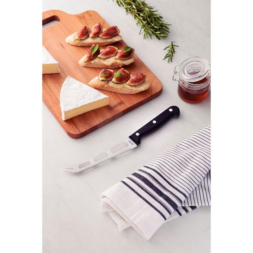 Faca Queijo Inox 6 Ultracorte Preto Tramontina - 2