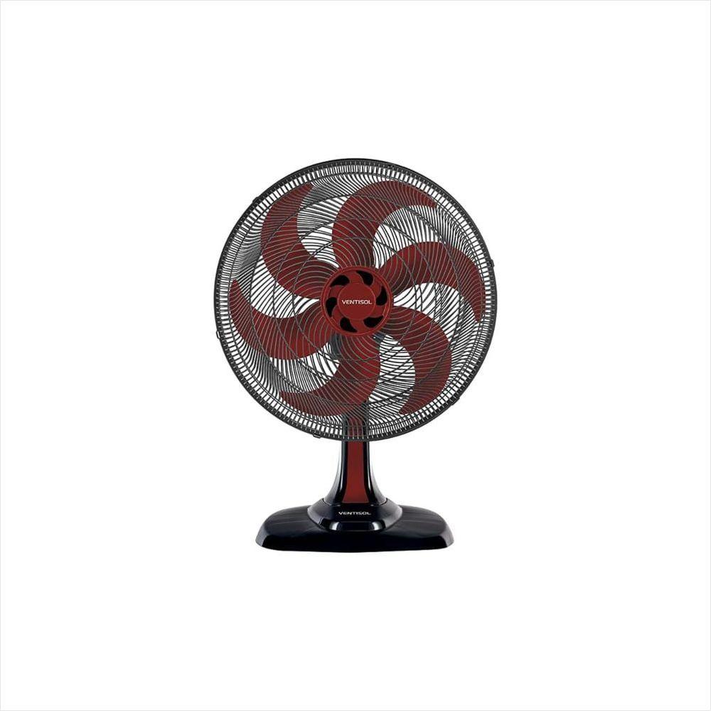 Ventilador Oscilante de Mesa Turbo 50cm Vermelho 220V Premium Ventisol - 1