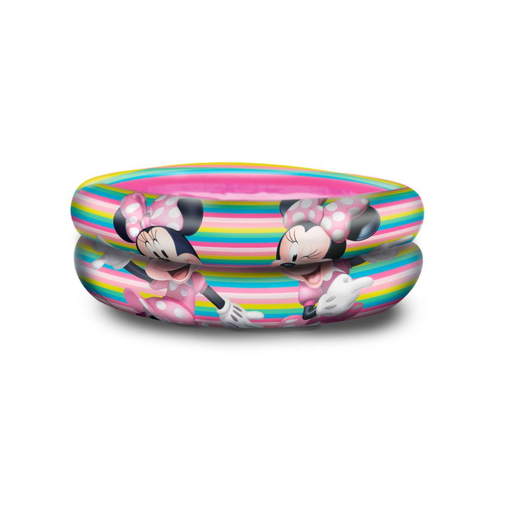 Piscina Inflável Minnie 21 Litros Infantil Rosa Etitoys - 1