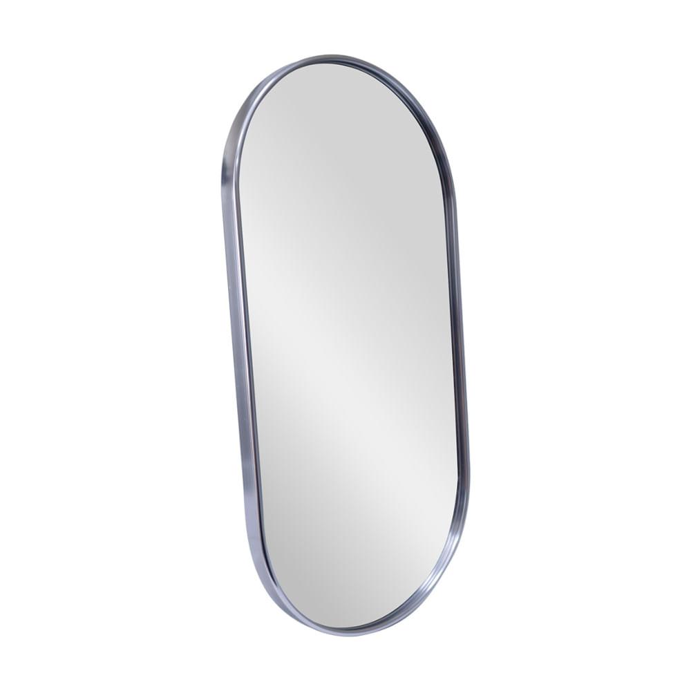 Bandeja Espelhada Oval Preta 40x20cm Hauskraft - 1