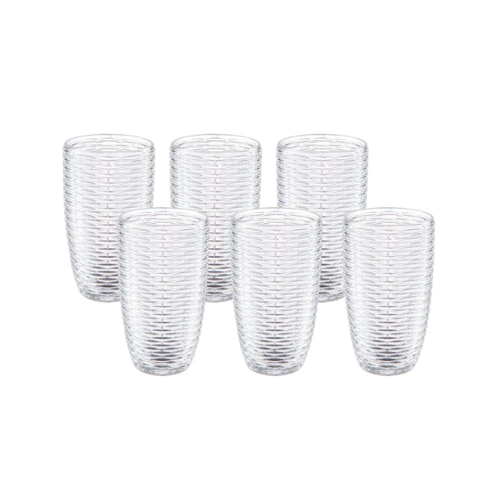 Conjunto 6 Copos Long Drink Rato Hauskraft 455ml - 1