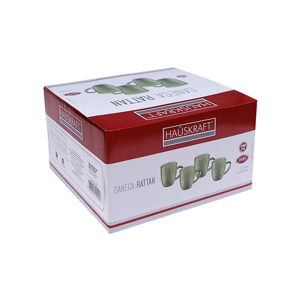 Caneca Rat Vidro 290ml 4 Peças Hauskraft - 1