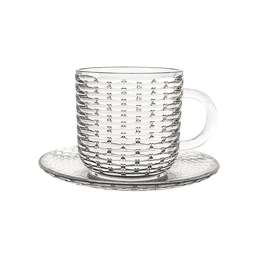 Conjunto 6 Xícaras de Chá Vidro Rat Hauskraft 240ml - 1