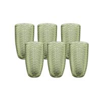 Conjunto de Copos Rat Vidro Verde 455ml 6 Peças Hauskraft - 1