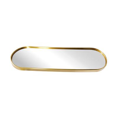 Bandeja Espelhada Oval Hauskraft Preta 40x12cm