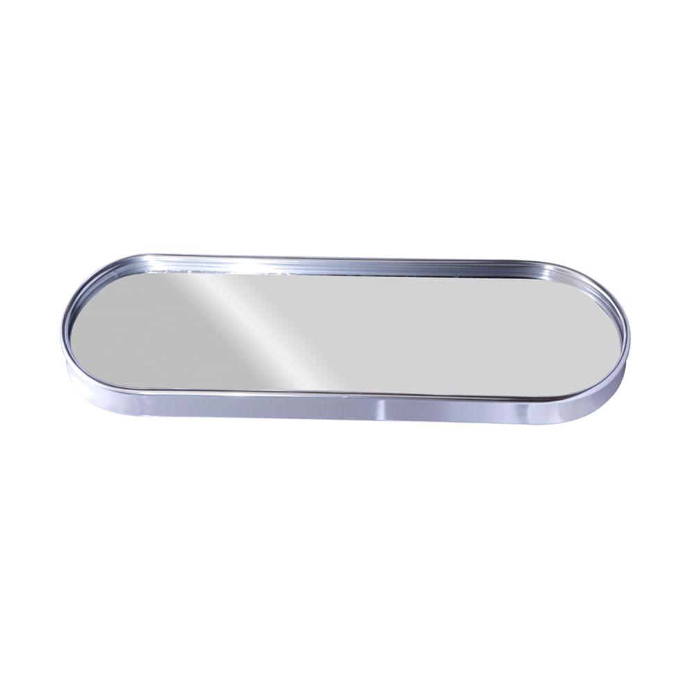 Bandeja Espelhada Oval Hauskraft Preta 30x10cm - 1