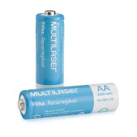 Pilhas Recarregáveis AA Multilaser 2500Mah Com 2 Unidades - CB053 - 3