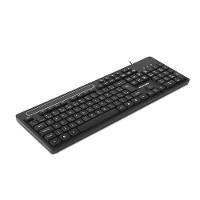 Teclado Com Fio Slot Conexão USB Cabo de 130cm Teclas Multimídia Slot p/ Tablet até 10" Preto - TC262 - 3