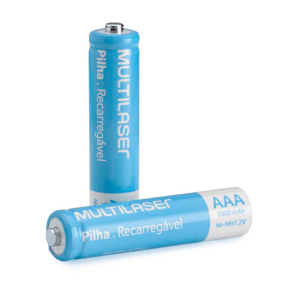 Pilhas Recarregáveis Aaa Multilaser 1000Mah Com 4 Unidades - CB050 - 3