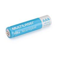 Pilhas Recarregáveis Aaa Multilaser 1000Mah Com 4 Unidades - CB050 - 4