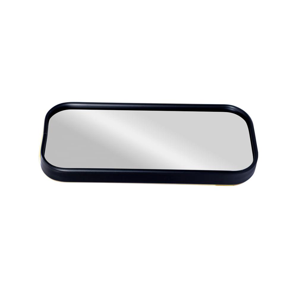 Bandeja Espelhada Retangular Preta 22x9,5cm Hauskraft - 1