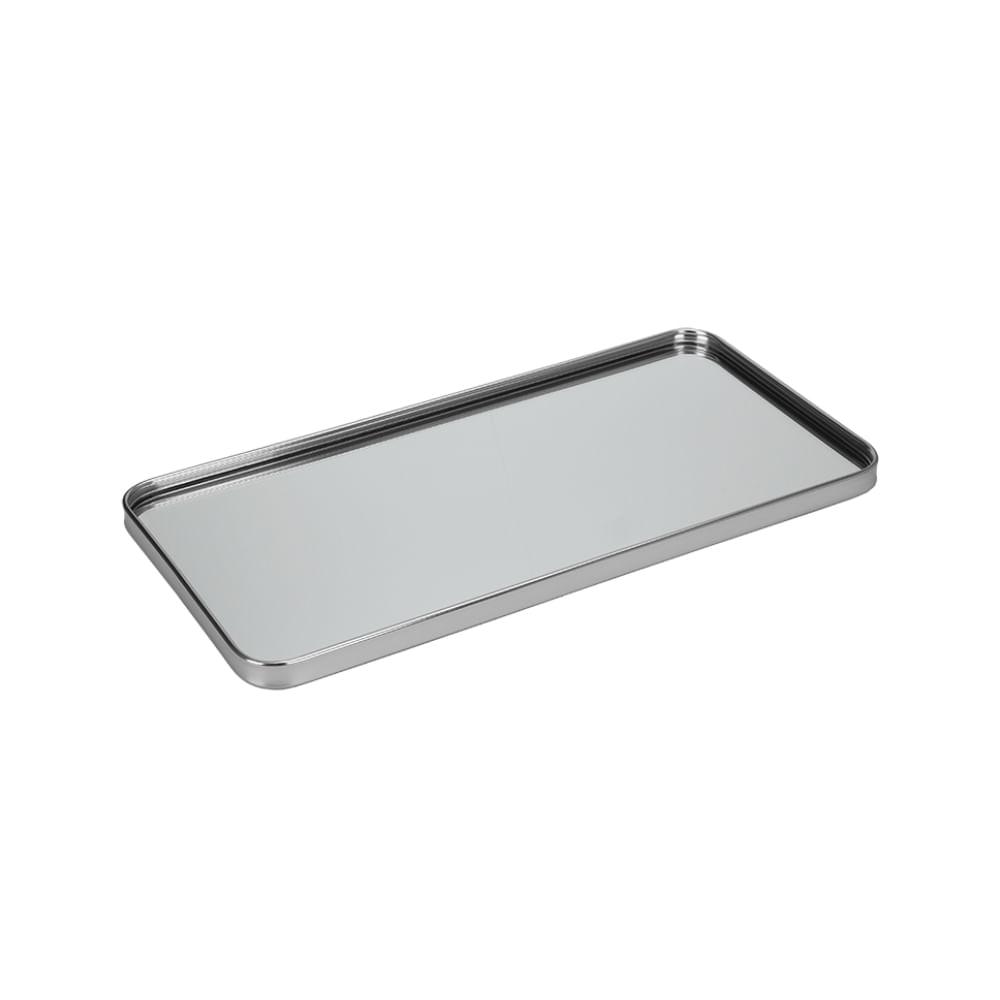 Bandeja Espelhada Retangular Hauskraft Preta 40x20cm - 1
