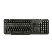 Teclado Com Fio Slim Multimídia Cabo de 130cm Resistente Água Conexão USB Preto - TC206 - 1