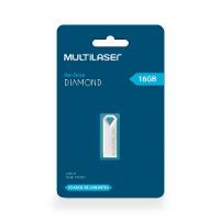 Pen drive Multilaser Diamond 16GB USB 2,0 Metálico - PD850 - 2
