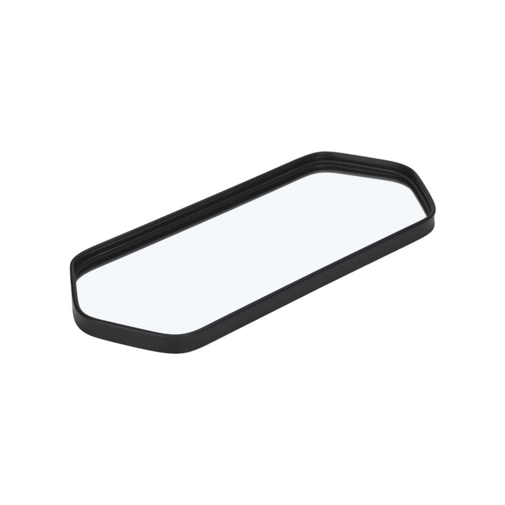 Bandeja Espelhada Retangular Hauskraft Preta 35x15cm - 1