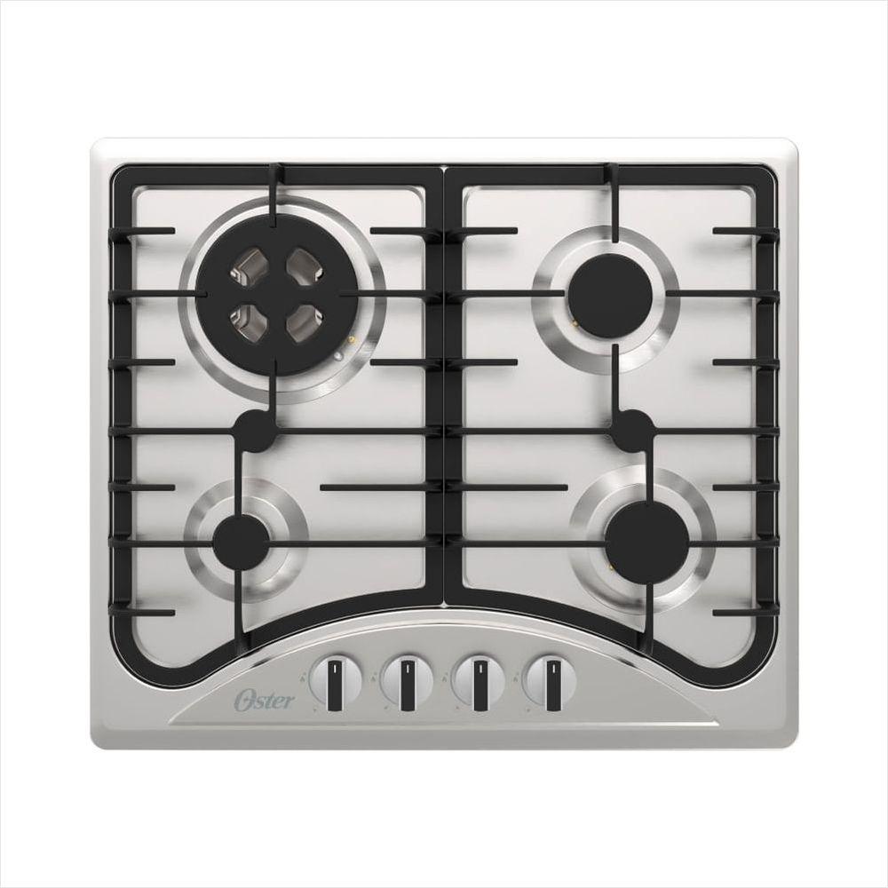 Cooktop a Gás Inox 4 Bocas Semiprofissional Bivolt Oster - 2