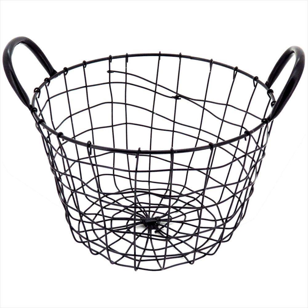 Cesta Organizadora Metal Preto Redondo Wire - NH - 3