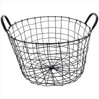 Cesta Organizadora Metal Preto Redondo Wire - NH - 1