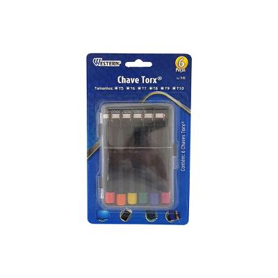 Chave Torx T5 A T10 6 Peças Western