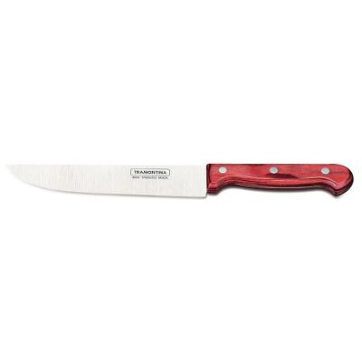 Faca Cozinha Inox 7 Polywood Vermelho Tramontina