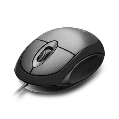 Mouse Com Fio Classic Conexão USB 1200dpi Cabo de 120cm 3 Botões Preto - MO300