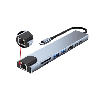Hub USB-C Multiportas OEM HDMI 4K PD USB Leitor RJ45 - HUB981