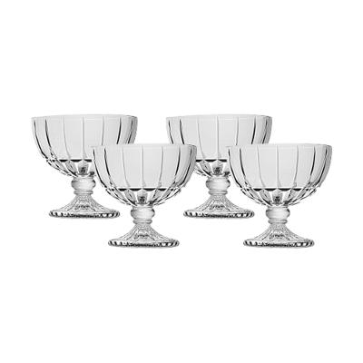 Taça Cristal Transparente 370ml 4 Peças Hauskraft