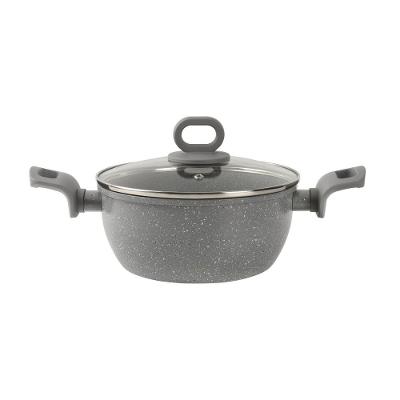 Caçarola BLACK+DECKER 22cm 3,4L Cerâmica Indução Grey Marble