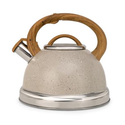 Chaleira Inox Apito Cinza Marmorizado Oster 3 Litros