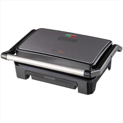 Grill Prensa Black Decker Inox Antiaderente 127V