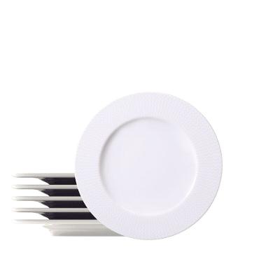 Pratos Sobremesa Tramontina Mesh Porcelana 21cm 6 Peças