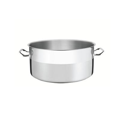 Caçarola Rasa Aço Inox Tramontina