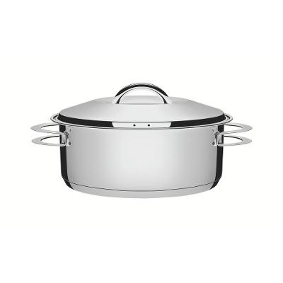 Caçarola Rasa Tramontina Solar Inox 24Cm