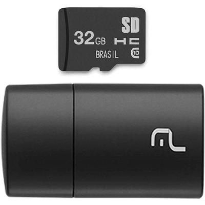 Leitor USB e Cartão MicroSD 32GB Classe 10 Test Brand MC163