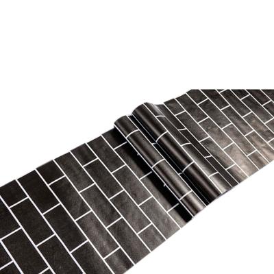 Papel de Parede Tijolo Preto 5 Metros x 45 Centímetros