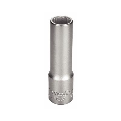 Soquete Estriado Longo em Aço Cromo Vanádio 10 mm - Encaixe 1/2 Tramontina PRO