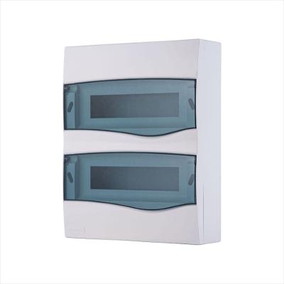 Quadro de Distribuição de Sobrepor 24 DIN ou 16 NEMA Tramontina com Porta Transparente